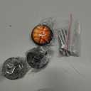 4 Pack Basketball Kitchen Cabinet Knobs Round Drawer Pulls Dresser Cupboard Door Handles (1.37"L x 1.1"W)