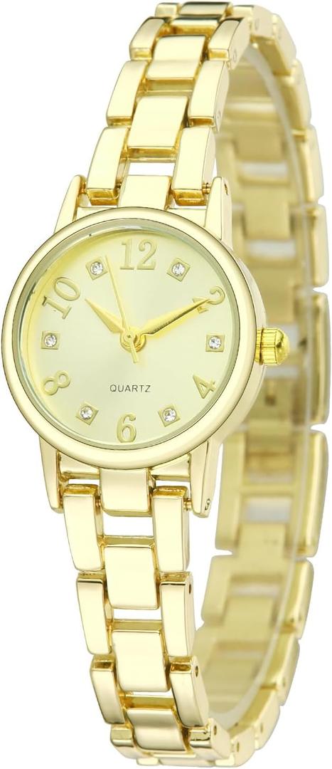 Women's Quartz Wrist Watch Exquisite Ladies Watches Alloy Strap Daily Waterproof (GD)