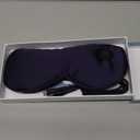 Cordless Heated Eye Mask for Dry Eyes Relief, with 3 Heat Settings, Washable Eye Cover, Warm Heating Pad for Stye Eye Treatment & Travel Use (Navy Blue)