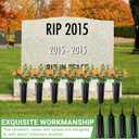 20 Pack Cemetery Vases with Spikes,Plastic Vases for Flowers,Grave Decorations for Cemetery,Grave Flower Holder,Memorial Floral Vase(Black)