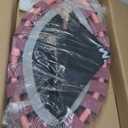 Foldable Mini Trampoline, 40" Rebounder Trampoline for Adults & Kids, 450lbs Capacity with T-Shaped Adjustable Bar, Indoor Fitness Workout Exercise Equipment (Pink)