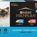 Purina Pro Plan Urinary Tract Health Pate Cat Food Variety Pack, Ocean Whitefish And With Salmon Entrees - (Pack of 24) 3 oz. Cans (EXP 02/22/28)
