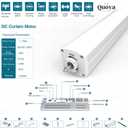 Quoya QL500 Smart Curtains System, Electric Curtain Track with Automated RailMotorized and Adjustable Tracks/Rod/Pole (up to 7 metres / 275 inches)Motor compatible with Alexa