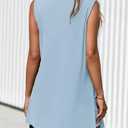 PRETTYGARDEN Women 2 Piece Lounge Set 2026 Summer Casual Oversized Shirts Biker Shorts Matching Airport Travel Outfit Clothes (Blue, XL)