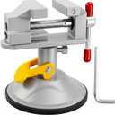 Yakamoz Mini Bench Vise 360 Degree Suction Vise Small Table Vice Clamp Workbench Vise for Jewelry Making DIY Wood Craft Carving Breads Drilling Bed Tool