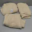 1 Pack 3 Calming Blankets Fluffy Premium Fleece Pet Blanket Soft Sherpa Throw for Dog Puppy Cat Beige Medium (30" x20'')