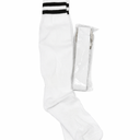 NORBIARIZ  Youth Baseball Socks and Belt Combo Set, Softball Socks for boys & girls, Baseball Belt, White