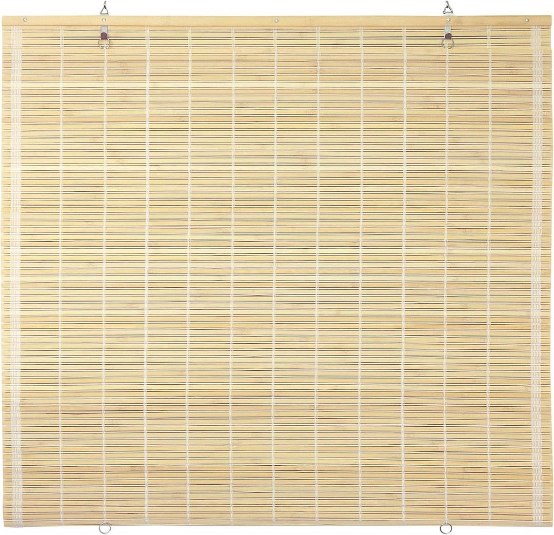 Red Lantern Bamboo Cordless Window Shade - Natural, 72" Wide