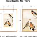 BKABOT 11x14 Picture Frame, Gold Metal Photo Frames with HD Glass, Fits 8x10 with Mat or 11 x 14 without Mat, Display for Wall and Table, 1 Pack