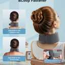 Neck Brace for Sleeping, for Relief Neck Pain and Provide Support Soft Cervical Collar, Neck Support Keep Vertebrae Stable & Aligned Relief of Cervical Spine Pressure Gray (Medium Size)