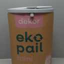 Diaper Dekor EKO MINI Diaper Pail, White, ONLY Eco-Friendly Diaper Pail Made with 70% Recycled Materials, Hands-Free: StepDropDone, Cost-Effective Refill System