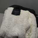 CREATMO US Women's Thicken Sherpa Winter Coat Puffy Warm Snow Jacket With Removable Hood (Large, Black)