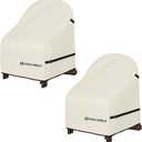 Porch Shield Waterproof Patio Adirondack Chair Cover 2 Pack Fits Outdoor Chairs 32W x 34D x 36H inch, Beige