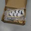 DAZONGE Halloween Decorations | 6PCS Halloween Tiered Tray Decor | Bat Coffin, Haunted House, Ghost, Witches, October 31 Sign, Bead Garland | Halloween Decor | Halloween Centerpiece for Table Shelf (Black&White)