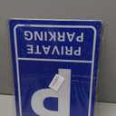 2-pack Black No Parking Sign, Aluminum, 25 X 35 cm, Minimalist Style