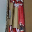 12 Pack Christmas Decorations Outdoor Solar Candy Cane Lights, Solar Christmas Pathway Lights with USB Charge, 10 Modes 72 LEDs Waterproof Outdoor Christmas Decorations for Garden Yard Pathway (Red/White)