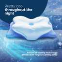 Derila Ergo Pillowcase Cervical Neck Pillow for Sleeping Pillow Case Contour Memory Foam Pillows for Back, Side Sleeper (Pillowcase - 21.25 x 14.17 x 4.72 in) Pillow Case only, Cooling Pillowcase - 21.25 x 14.17 x 4.72 in