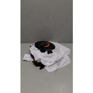 JOYIN 23.6'' 3PCS Halloween Hanging Ghosts Decorations Outdoor, Blue Hanging Light Up Ghost Decor with Witch Hat & Timer, Halloween Decorations for Yard Patio Tree Garden Outside Haunted House Party