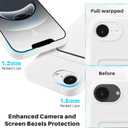 Designed for iPhone 16e Wallet Case with Card Holder, Soft Silicone Cover Microfiber Lining for Women Men, Camera Protection Shockproof Wallet Phone Case for iPhone 16e White