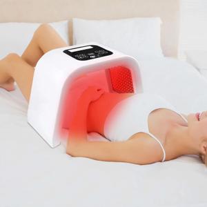 LED Face & Body Light Therapy Machine, 8 Colors, 287 LED Beads, Touch Control, White