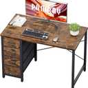 Pamray 32 Inch Computer Desk with 4 Drawers Small Office Desk for Home Bedroom Study Writing Simple Modern Computer Table Vintage