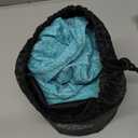 Travel Pillow with Extra Large Hood for Airplane Long Flights Privacy and Comfort Memory Foam with Skin-Friendly Cover for Road Trip Head&Neck Support for Plane Office Cars Sleeping & Rest (Mint Blue)