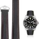 Nylon Leather Watch Band Quick Release Waterproof Oxford Fiber Nylon Genuine Leather Deployant Watch Band Strap Nylon Leather Universal Replacement Bracelet Strap 20mm 22mm for Men Women