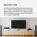 Belkin 12-Outlet Surge Protector Power Strip w/ 12 AC Outlets & 8ft Flat Plug, UL-Listed Heavy-Duty Extension Cord for Home, Office, Travel, Computer, Laptop, Charger - 3,940 Joules, Pack of 3