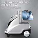 Anthter Steamer for Clothes, 1500W Powerful Standing Garment Steamer with Roll Wheels(Silver)