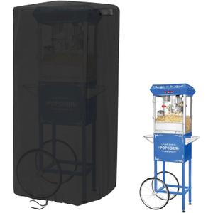 Popcorn Machine Cart Cover Waterproof Dustproof UV Resistant Popcorn Maker Cover 25"L x 18"W x 52"H Black