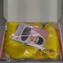 Yellow Wig with Bangs Short Bob Wavy Wig for Women Shoulder Length Loose Wavy Synthetic Colorful Bob Wigs for Girl Costume Cosplay Wig