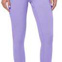 MAGCOMSEN Womens High Waisted Flare Leggings Tummy Control Yoga Pants with Pockets Mini Flared Bootcut Workout Casual (Purple, M)