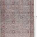 Kuden 2x3 Small Rug, Machine Washable, Non-Slip Backing, Vintage Style, Soft, Low Pile, Area Rugs for Entryway Kitchen Indoor Entrance