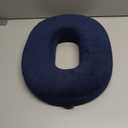 Donut Pillow Memory Foam Seat Cushion - Non-Slip Bottom,Portable Orthopedic Hemmoroid Pillow Cushion Support Pad for Tailbone PainCoccyx, Bed Sores, Post Natal, Sciatica (Blue)