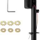 RVMATE Electric A-Frame Trailer Jack up to 3500-4000lbs Heavy Duty RV Electric Power Tongue Jack with Accessories Manual Crank Handle and Level, 18" Lift, 12V DC and LED Lights, Jack Hammers