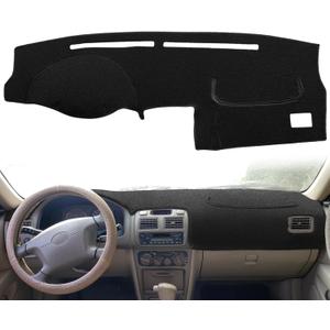 Dash Cover Mat Custom Fit for Toyota Corolla Dashboard Cover Pad Cap Carpet Protector J255 (Black)