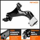Front Suspension Lower Control Arms with Ball Joint Kit for Chevrolet Equinox, for GMC Terrain 2010 2011 2012 2013 2014 2015 2016 2017, 2PCS