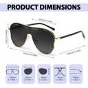 Chicid Oversized Butterfly Sunglasses for Women, Trendy Frame UV400 Protection Classic Shades