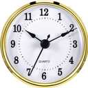 Hicarer 3-1/8 Inch (80 mm) Clock Insert Fit Diameter 3.0 inch (76 mm) Hole (Gold)