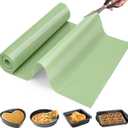 Cut to Size Silicone Baking Mat Roll-Best German Silicone - Heat Resistant Silicone Baking Macaron Mat,Non-stick Pastry Mat, Reusable Dough Mat for Rolling (16"L x 120"W)