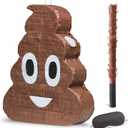 Poop Pinata Funny Kids Birthday Fiesta Decorations Party Favors for Birthday Anniversary Celebration Cinco de Mayo Fiesta Supplies