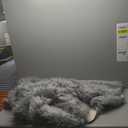 Faux Fur Fluffy Crafts Fabric 23.6x59 inch Grey, Long Pile Shaggy Fur Fabric for Costume, Halloween Decoration, Home Sewing, Craft Arts Supply, Upholstery, Christmas Plush Furry Material