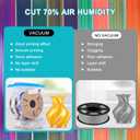 20PCS 3D Printer Filament Vacuum Storage Bags, 3D Printing Filament Spools Storage Set with Desiccants, Perfect for 3D Filament Spool Storage or Using After Filament Dryer Box