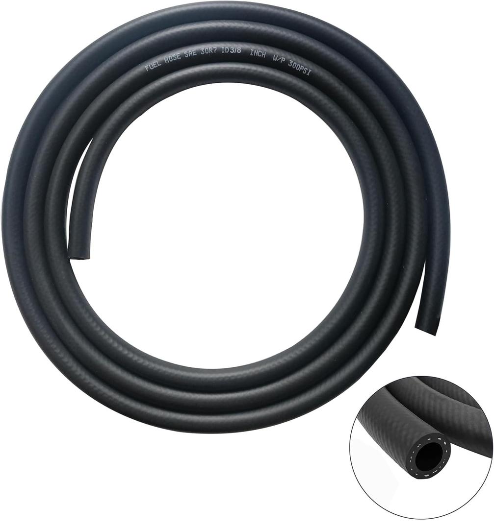 3/8 Inch (10mm) ID Fuel Line Hose  7FT 300PSI  Fuel Line Hose Push on Hose for Small Engine