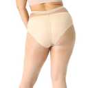 MANZI 4 Pairs Plus Size Pantyhose for Women 20 Denier Sheer Stocking (XL)