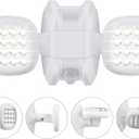 HONWELL Motion Sensor Light Outdoor Battery Powered Outside Security Flood Light Cordless IP65 Waterproof 32 LED Dual Head Spotlights, Motion Detector Lights for House Garage Porch Garden Shed