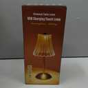 Bornerwhite 8 Pcs Cordless Table Lamp Gold Cordless Battery Operated Touch Table Lamps Rechargeable 3 Color Dimmable LED Portable Flower Lamp for Bedroom Living Room Kitchen Dining Outdoor