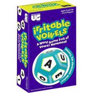 University Games, Irritable Vowels, The Jumpy Bouncy Word Game, for Ages 8 and Up and 2 or More Players