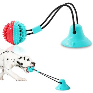 Dog Toys Dog Chew Toys for Aggressive chewers, Puppy Dog Training Treats Teething Rope Toys for Boredom Dog Puzzle Treat Food Dispensing Ball Toys for Puppies Teething (Blue)