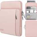 MoKo 9-11 Inch Tablet Sleeve Bag Carrying Case with Storage Pockets Fits New 11-inch iPad Air M4 2026/iPad Pro M5, iPad Pro/A16 11, iPad Air 5/4th 10.9, iPad 9/8th 10.2, Tab S8/S9 11, Pink